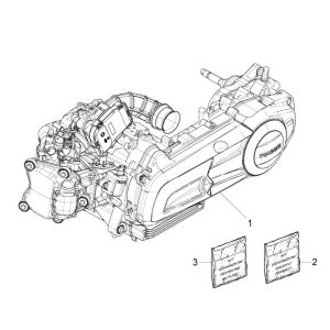 Silnik kompletny Piaggio MP3 300 ie E4 LT BUSINESS - SPORT NOABS-ABS 2016 - 2018 (EMEA)