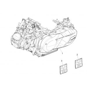 Silnik kompletny Vespa GTS 125 4-suwowy IE ABS Euro4 2016-2018