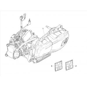 Silnik kompletny Vespa GTS 300 HPE 4T 4V IE ABS E4 2019 (EMEA)