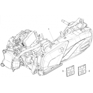 Piaggio Beverly 300 4T 4V HPE ABS E5 2021-2022 kompletny silnik (EMEA)