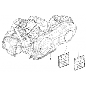 Silnik kompletny: Piaggio Fly 125 4-suwowy 3V IE E3
