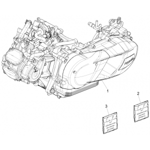Silnik kompletny: Piaggio Medley 150 4T IE ABS E4 2016-2020 (EMEA)