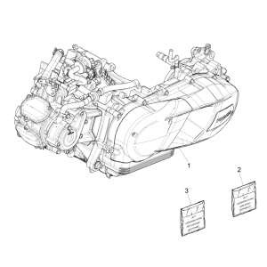 Kompletny silnik: Vespa GTS 125 4T E4 ABS 2019 (EMEA)