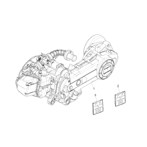 Kompletny silnik Vespa Sprint 4-suwowy 3-zaworowy (euro5 wtrysku IGET)
