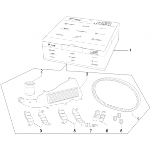 Kompletne zużycie i konserwacja Piaggio Medley 150 4T IE ABS E4 2016-2020 (EMEA)