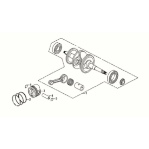 Crank shaft Sym Jet 14 125I AC E5 2021-2024