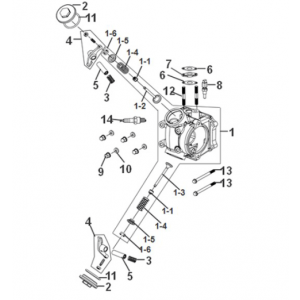 Głowica cylindra Sym Symphony ST 50 E5