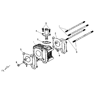 Uszczelka Sym Allo (WH871) szklany cylinder