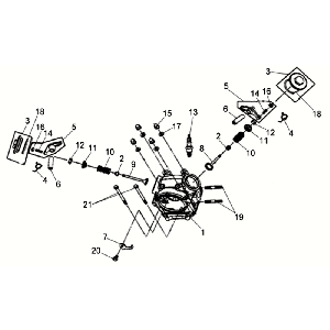 Głowica cylindra Kpl Sym Allo GT (WH006 S882U) srebrna