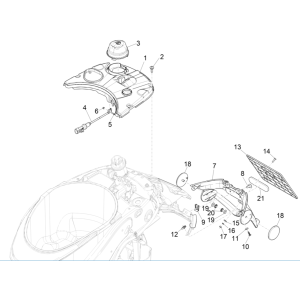 Typ silnika dla Vespa Etrica 45KM/H E5 2021 (EMEA)