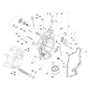 Magnetyczna osłona koła zamachowego - filtr oleju Piaggio Beverly 500 E3 2007-2012