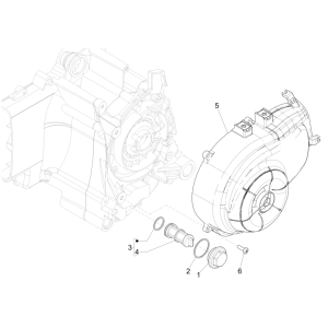 Magnetyczna osłona koła zamachowego - Piaggio Liberty 50 4-suwowy filtr oleju