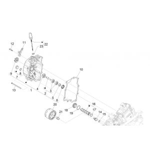 Magnetyczna osłona koła zamachowego - Piaggio MP3 300 HPE /300 HPE SPORT E5 ABS 2020-2022 (EMEA) filtr oleju