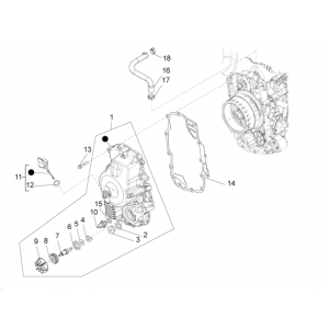 Osłona magnetycznego koła zamachowego Piaggio Beverly 350 E3 Sport Touring 2013-2014