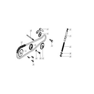 Łańcuch Rozrządu Kymco K-Pipe 4-Stroke Shine Czarny