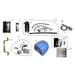 Różne części Eagle-Wing Torino niebieski krem