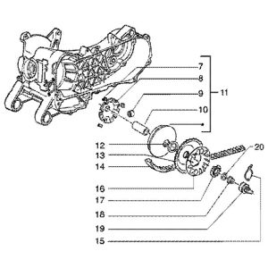 Wariator Piaggio Liberty 4-suwowy do 2005 r.