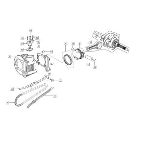Cylinder wału korbowego Kymco People S150i E4