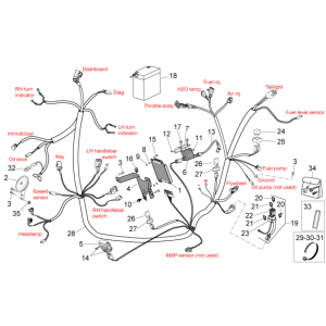 System elektroenergetyczny I Aprilia SR 50 H2O ie+carb 2004-2009