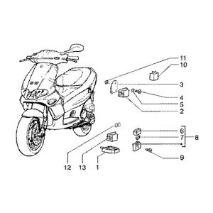 Części elektryczne 2 Gilera Runner 180cc FXR 2-suwowy