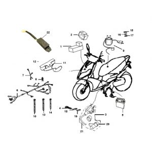 Części elektryczne Generic Cracker czerwony 2009 2-suwowy