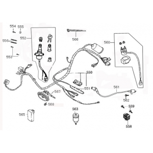 Części elektryczne Kreidler Flory Classic 125cc białe