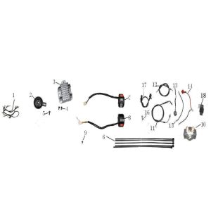 Części elektryczne Lintex HT50QT-39 4-suwowy