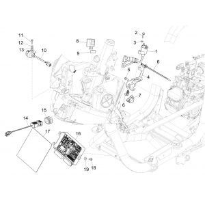 Elektryka - części - Piaggio Medley 125 4T IE ABS E4 2016-2019 (EMEA)