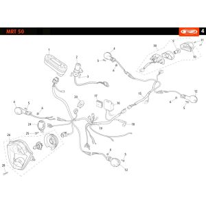 Części elektryczne Rieju MRT SM czarny lim 2010 2-suwowy