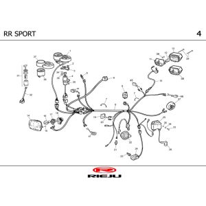 Części elektryczne Rieju RR sport czarny 2004 2-suwowy