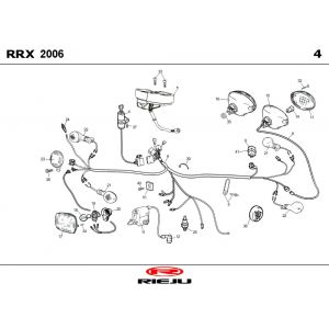 Części elektryczne Rieju RRX pomarańczowy 2008 2-suwowy
