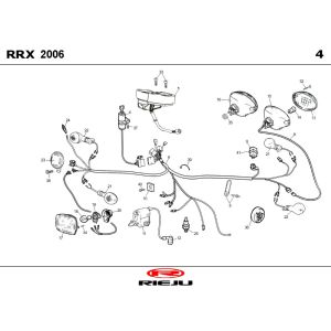 Części elektryczne Rieju RRX biały 2009 2-suwowy