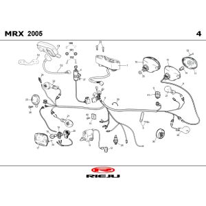 Części elektryczne Rieju SMX p-up niebieski 2008 2-suwowy