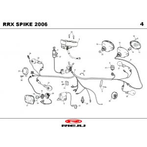 Części elektryczne Rieju Spike-x czerwony 2008 2-suwowy