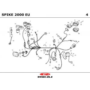 Części elektryczne Rieju Spike niebieski 2001 2-suwowy