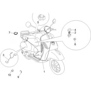 Wiązka przewodów Vespa Lx 2-suwowa