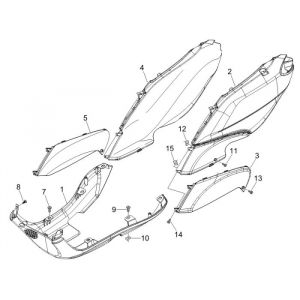 Piaggio Fly 4-suwowy pod spoiler