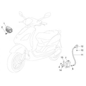 Części elektryczne Piaggio Fly 4-suwowy