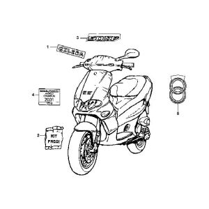 Gilera Runner 98-2005 Emblematy 2-suwowe