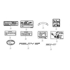 Infosticker Kymco Agility 16'+ 4-suwowy wtrysk euro4 matowy niebieski