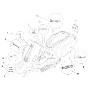 Emblematy Vespa Sprint -partsproduct-emblemen-vespa-sprint-25km-4-takt-2-klepper