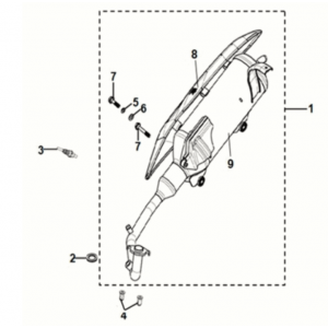 Tłumik wydechowy Sym Orbit III 50 E5