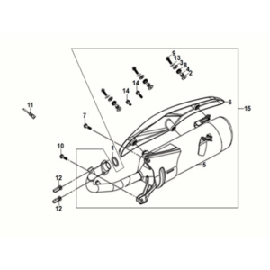 Exhaust Sym Jet 14 125I AC E5 2021-2024