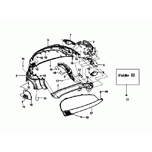 Poszycie Sym Fiddle III czarne matowe (BK-007U/BK-5560S)