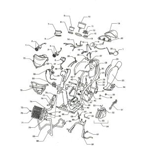 Ramka- Elektra Beta Ycon niebieska 2005 2-suwowa