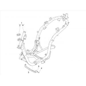Ramka - Piaggio Medley 125 4T IE ABS E4 2016-2019 uchwyt zamka (EMEA)