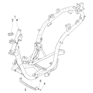 Piaggio Medley 125 ABS E5 2021-2022 podwozie i rama (EMEA)