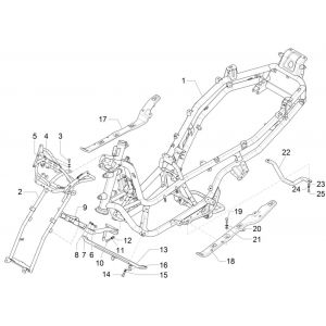 Ramka Piaggio MP3 300 ie E4 LT BUSINESS - SPORT NOABS-ABS 2016 - 2018 (EMEA)