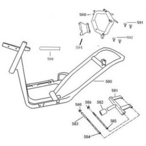 Ramka AGM SP50 czerwony