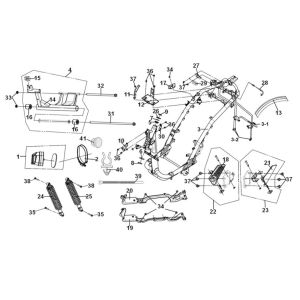 Frame Body - Engine Hanger Sym Symphony ST 125i LC E5